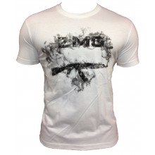 T-SHIRT ZMG ZBAT BLANC LOGO KALASH FUMEE