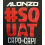 Sweat ALONZO SQUAT - Gris anthracite  Rouge