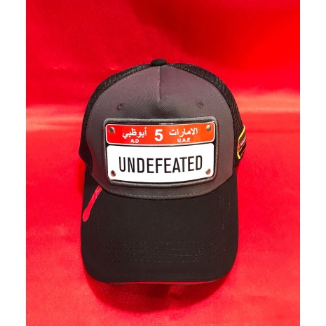 I Dubai Casquette UAE Plaque  UNDEFEATED 1 Gris Noir