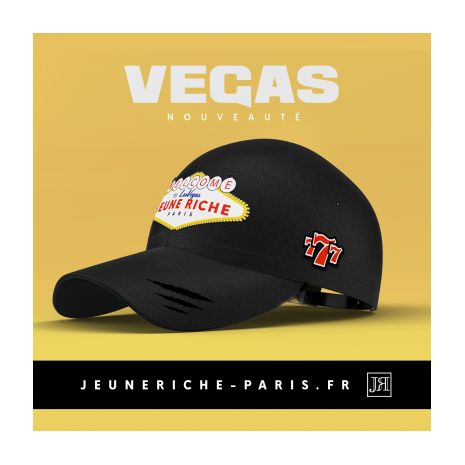 Casquette Kaaris Jeune Riche Noir LAS VEGAS