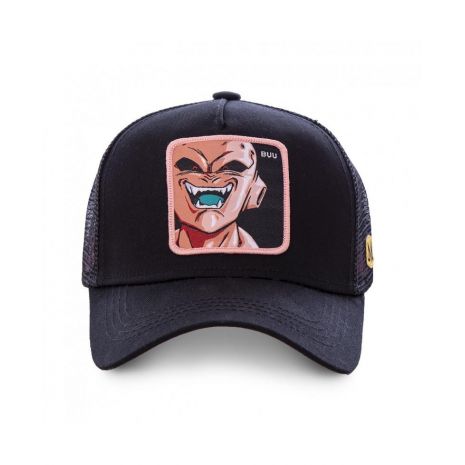 CAPSLAB - DBZ - CASQUETTE TRUCKER NOIR ROSE BUU by Capslab
