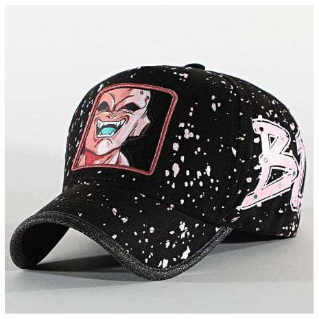 CAPSLAB  Casquette Buu Noir Rose