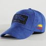 BLING STREET  Casquette Suédine El Patron Bleu CAPSLAB
